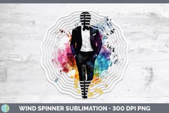 GorgeousWatercolor Splash Wind Spinner design.