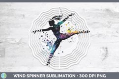 GorgeousWatercolor Splash Wind Spinner design.