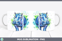 GorgeousWatercolor Splash Mug Wrap design.