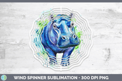 GorgeousWatercolor Splash Wind Spinner design.