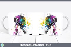 GorgeousWatercolor Splash Mug Wrap design.