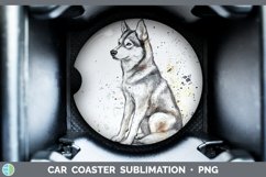 GorgeousWatercolor Splash Car Coaster design.