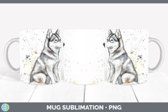 GorgeousWatercolor Splash Mug Wrap design.
