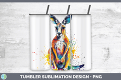 GorgeousWatercolor Splash Tumbler design.