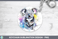 GorgeousWatercolor Splash Keychain design.