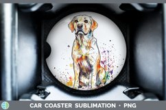 GorgeousWatercolor Splash Car Coaster design.