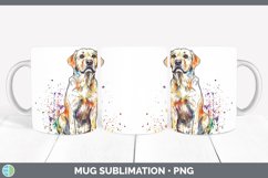 GorgeousWatercolor Splash Mug Wrap design.