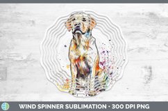 GorgeousWatercolor Splash Wind Spinner design.