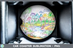 GorgeousWatercolor Splash Car Coaster design.