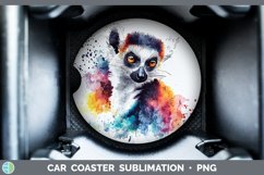 GorgeousWatercolor Splash Car Coaster design.