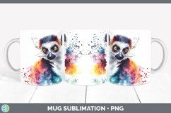 GorgeousWatercolor Splash Mug Wrap design.