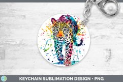 GorgeousWatercolor Splash Keychain design.