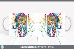 GorgeousWatercolor Splash Mug Wrap design.