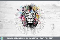 GorgeousWatercolor Splash Wind Spinner design.