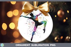 GorgeousWatercolor Splash Ornament design.