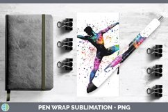 GorgeousWatercolor Splash Pen Wrap design.