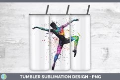 GorgeousWatercolor Splash Tumbler design.