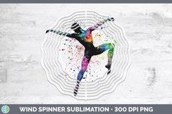 GorgeousWatercolor Splash Wind Spinner design.