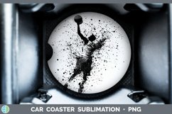 GorgeousWatercolor Splash Car Coaster design.