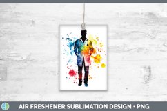 GorgeousWatercolor Splash Air Freshener design.