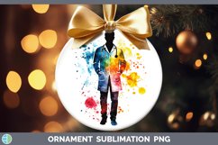 GorgeousWatercolor Splash Ornament design.