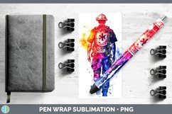 GorgeousWatercolor Splash Pen Wrap design.