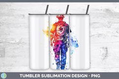 GorgeousWatercolor Splash Tumbler design.