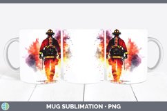 GorgeousWatercolor Splash Mug Wrap design.