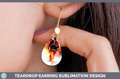 GorgeousWatercolor Splash Teardrop Earrings design.