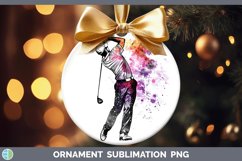 GorgeousWatercolor Splash Ornament design.