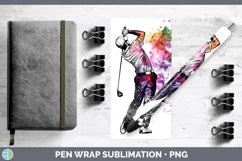 GorgeousWatercolor Splash Pen Wrap design.