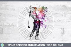 GorgeousWatercolor Splash Wind Spinner design.