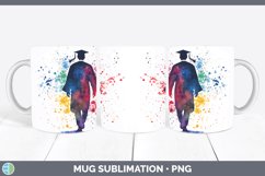 GorgeousWatercolor Splash Mug Wrap design.