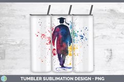 GorgeousWatercolor Splash Tumbler design.