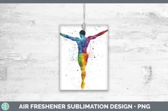 GorgeousWatercolor Splash Air Freshener design.