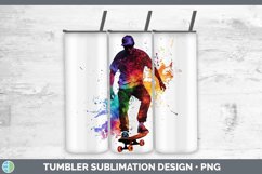 GorgeousWatercolor Splash Tumbler design.