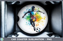 GorgeousWatercolor Splash Car Coaster design.