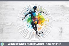 GorgeousWatercolor Splash Wind Spinner design.