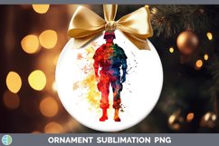 GorgeousWatercolor Splash Ornament design.