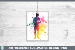 GorgeousWatercolor Splash Air Freshener design.