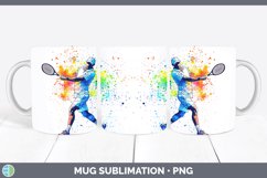 GorgeousWatercolor Splash Mug Wrap design.
