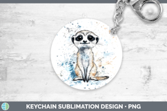 GorgeousWatercolor Splash Keychain design.