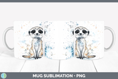 GorgeousWatercolor Splash Mug Wrap design.