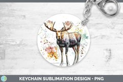 GorgeousWatercolor Splash Keychain design.
