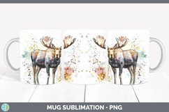 GorgeousWatercolor Splash Mug Wrap design.