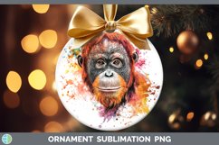 GorgeousWatercolor Splash Ornament design.