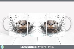 GorgeousWatercolor Splash Mug Wrap design.