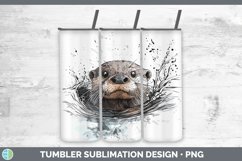 GorgeousWatercolor Splash Tumbler design.