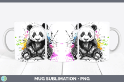 GorgeousWatercolor Splash Mug Wrap design.
