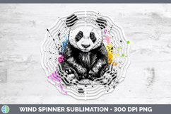 GorgeousWatercolor Splash Wind Spinner design.